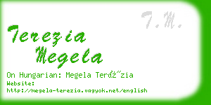 terezia megela business card